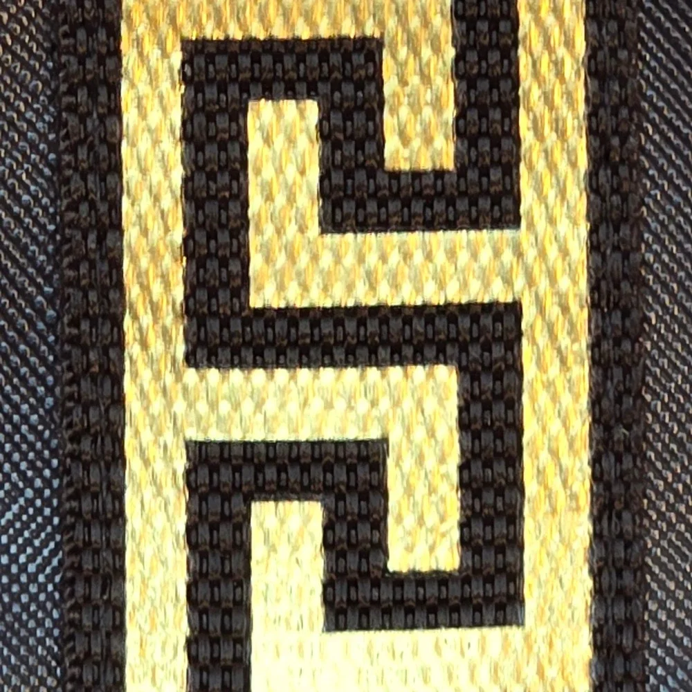 Versace Fragrances Black Gold Greek Key Cosmetic Pouch Toiletry Travel Bag